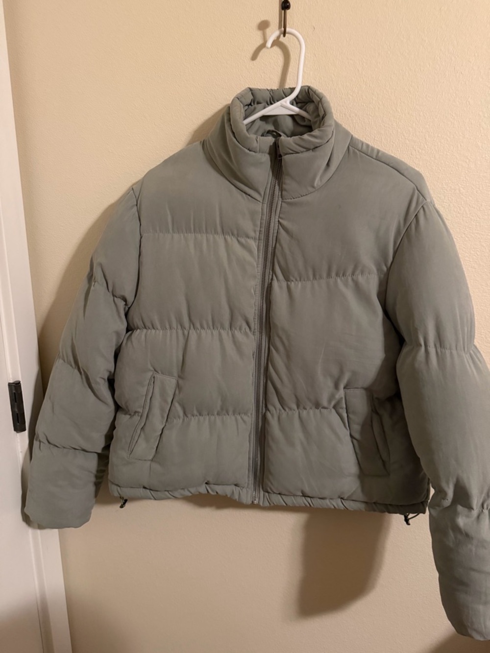 NATIVE YOUTH Olive Green Quilted Jacket